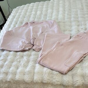 Aritzia Soft Pink Track Pants & Joggers Set